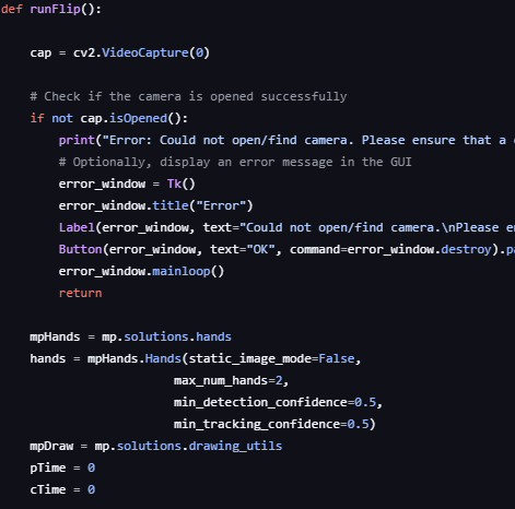 Flip hand tracking detail